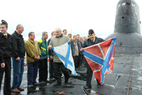 Handing over nuclear submarine No. 713 to civil crew